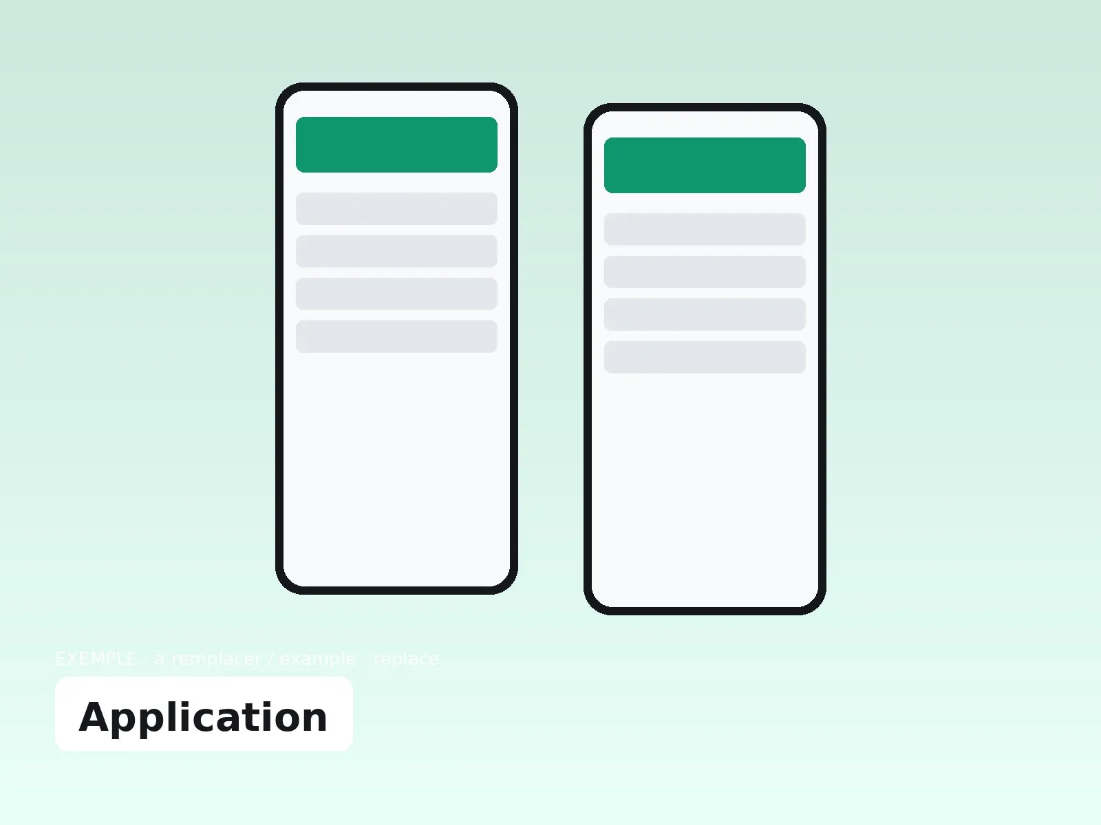 Deux écrans de l’application de réservation sur téléphone