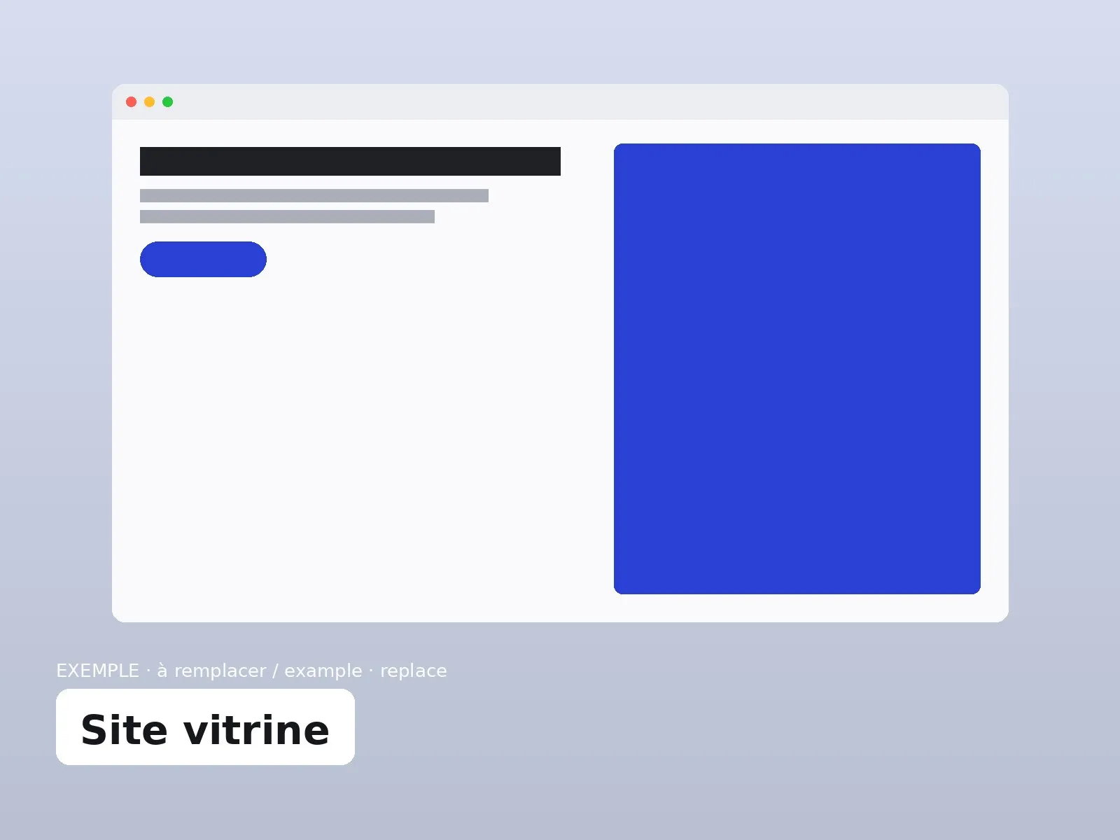 Aperçu de la page d’accueil du site du restaurant
